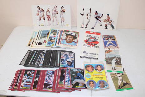 Group of Large Baseball Cards and Cut Outs: Group of large baseball cards and cut outs. 60 year collection.