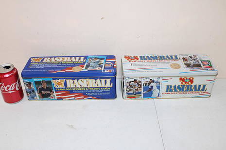 Complete Collection in Original Tin Box 87 and 88 Fleer: Complete collection in original tin box 87 and 88 fleer cards. 60 year collection.