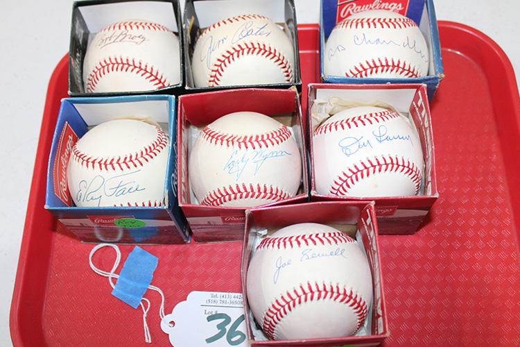 7 Signed Baseballs Including Coats, Chandler, Sewell, (1 of 3)