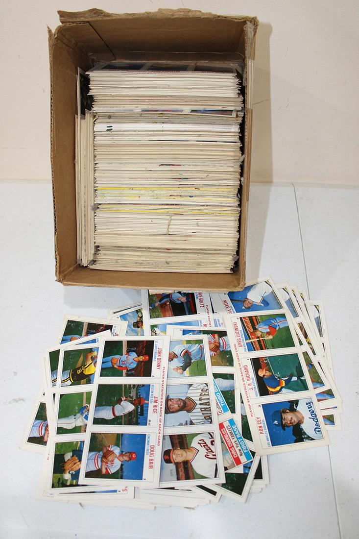 Box of Uncut Cards with Stats on Back: Box of uncut cards with stats on back. 60 year collection.