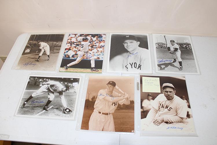 (7) 8x10 Signed Baseball Photos Including Gomey, (1 of 5)