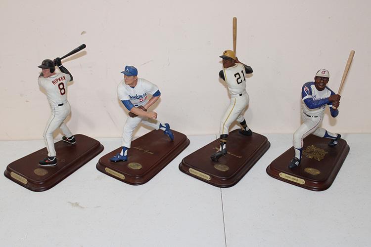 4 Baseball "Danbury Mint" Statues Including Ripken Jr., (1 of 3)