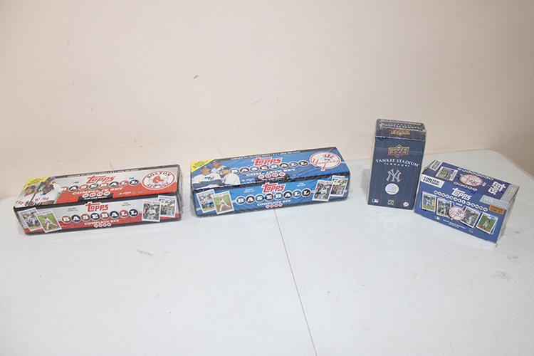 2 Unopened 2008 Topps Red Sox and Yankees Complete Sets (1 of 4)
