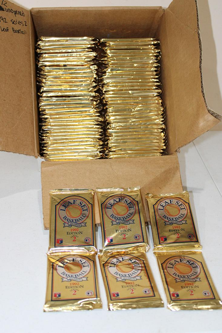 72 Unopened Packs of Series 2 Leaf Baseball Cards 1992 (1 of 3)