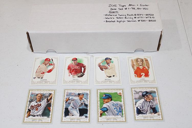 2012 Topps Allen and Ginter (1) 350 (Missing 79) with (1 of 4)