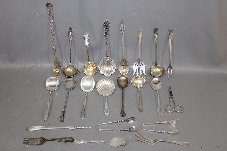 22 Pieces of Fancy Sterling Serving Pieces (1 of 3)