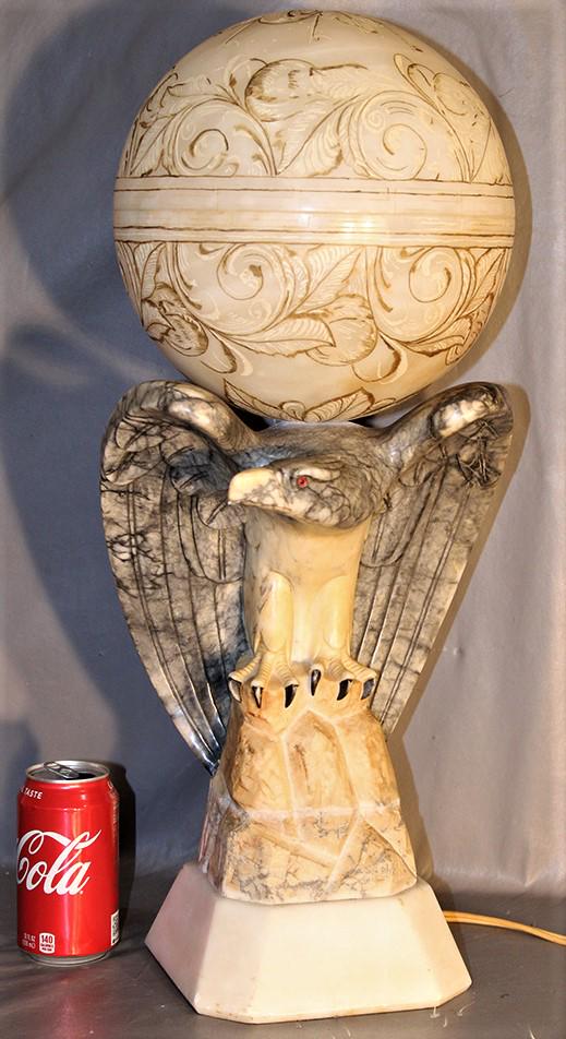 Wonderful 2' 3-Tone Marble Light with Full Eagle (1 of 8)