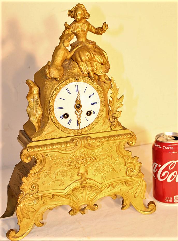 Early Figural Dore Bronze Signed Jappy Freres Silk (1 of 5)