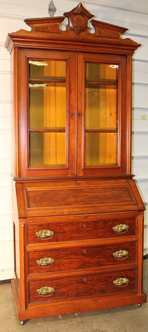 All Original Extra Clean Walnut Victorian Slant Front (1 of 4)