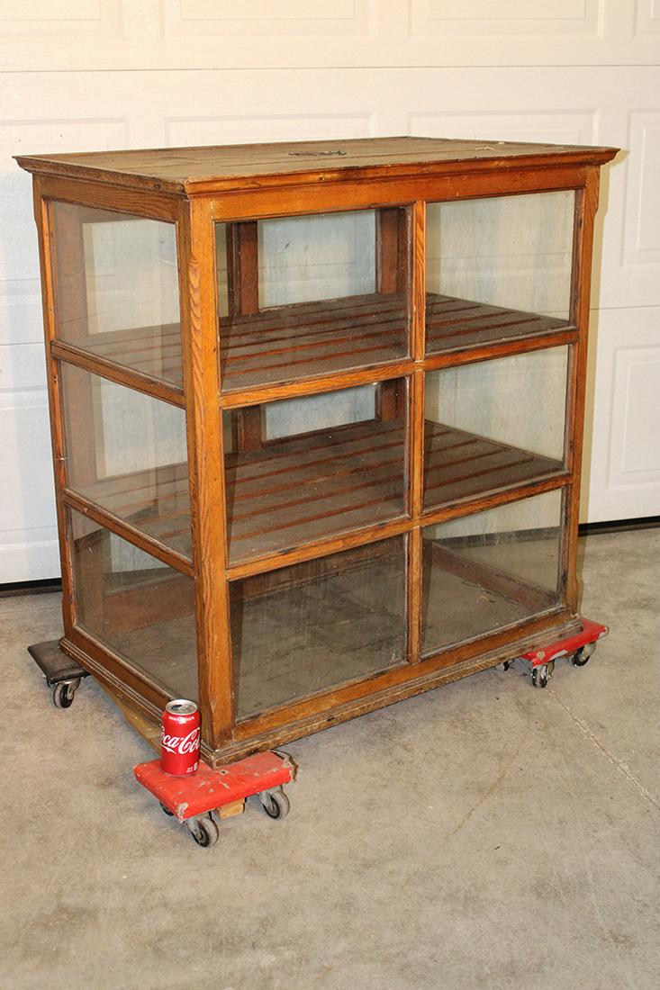 Large Oak Country Store Pie Case (1 of 4)