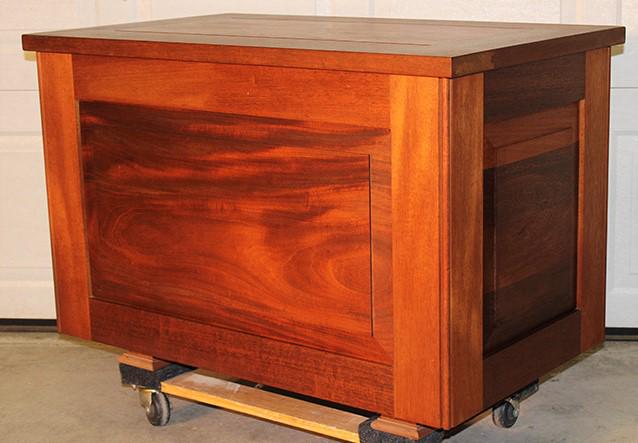 Heavy Custom Raised Panel Solid Mahogany Lift Top (1 of 5)