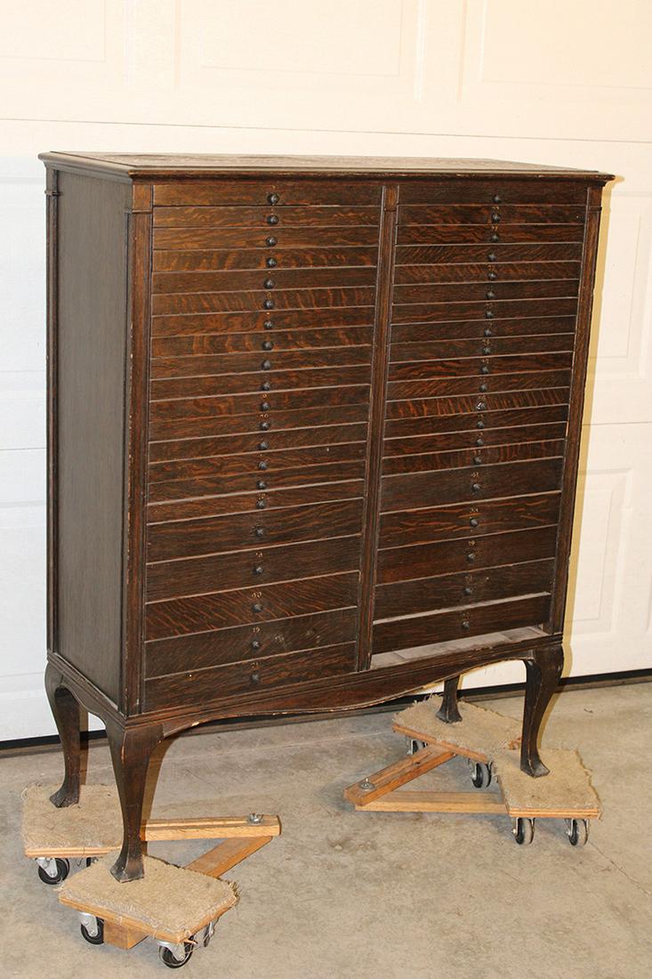 Oak Multi Drawer Cabinet by the Tindale Cabinet Co. (1 of 4)