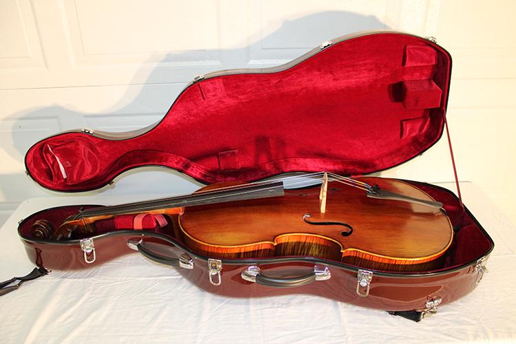 Fantastic 51" Tiger Maple Cello in Hard Case (1 of 6)