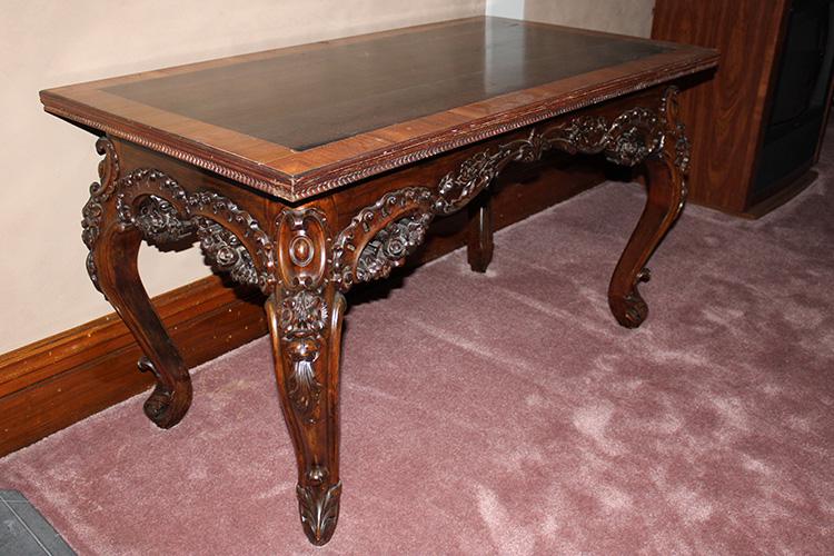 Heavy Carved Victorian Rosewood Table with Deeply (1 of 6)