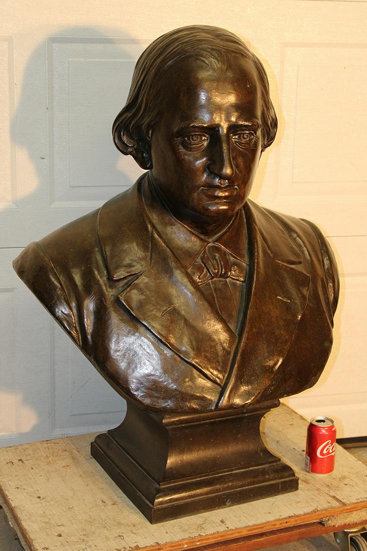 Massive Lifesize Bronze Bust of Samuel Tilden (Gov of (1 of 5)
