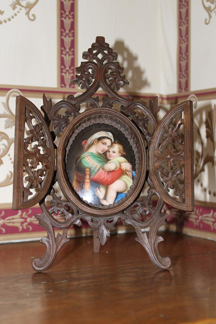 Wonderful KPM Style Porcelain Plaque in Original Frame (1 of 3)