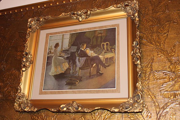 Print of a Painting by Albert Herter 1908 in Gilt Frame (1 of 3)