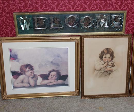 3 Nicely Framed Prints and a Welcome That Looks Like (1 of 4)
