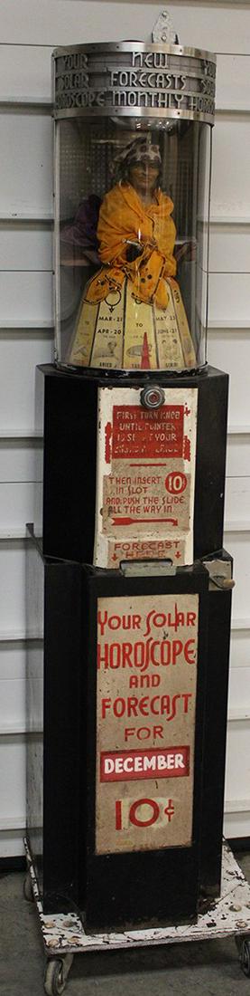 Hard To Find 10 Cent Solar Horoscope Fortune Teller Coin-Op Arcade By Peerless Vending (1 of 9)