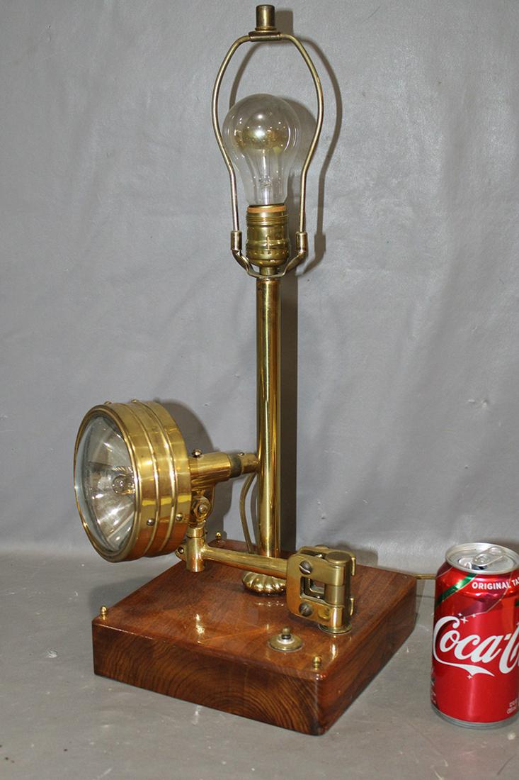 Early 1900'S Brass Adjustable Automobile Light (1 of 3)