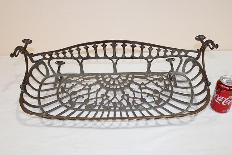 Early Solid Brass Trolley Car Bag Holder (1 of 4)