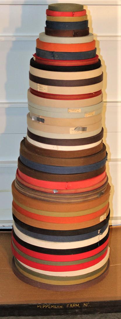 Over 40 Rolls Of Vintage Shaker Seat Taping: Over 40 rolls of vintage shaker seat taping. Labeled Sturges MFG Co. Utica NY.