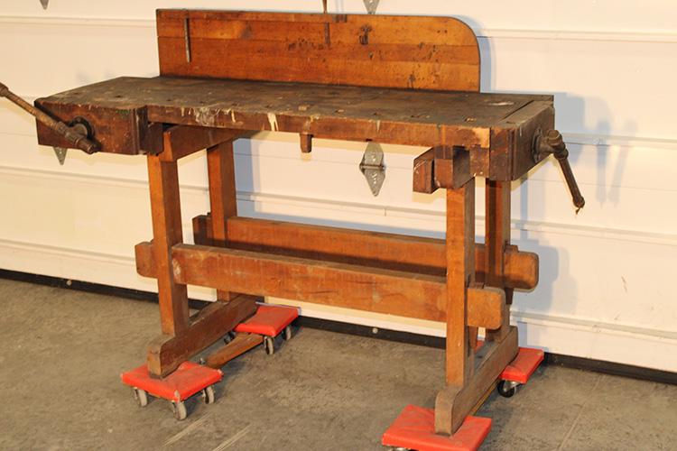 Great Size 4' Work Bench With 2 Vices (1 of 5)