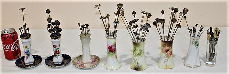 Dozens Of Estate Hat Pins And Holders (1 of 5)