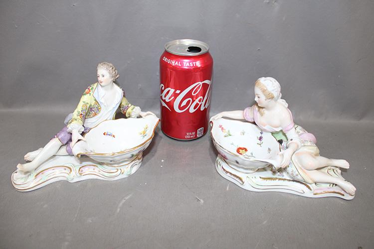 2 Figural Sweet Meat Dishes By Meissen And Rudolstodt (1 of 6)