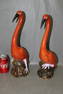 17" Heavy Glazed Birds With Long Necks