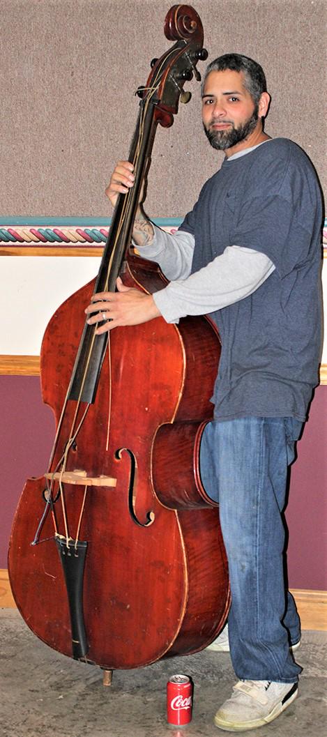 Large Very Early 6' Double Bass With Heavy Brass Pegheads (1 of 16)