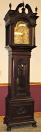 Exceptional Signed Tiffany And Co. 8 1/2" Mahogany Grandfather Clock