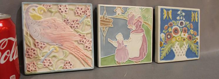 3 Signed Rookwood Pottery Tiles (1 of 7)