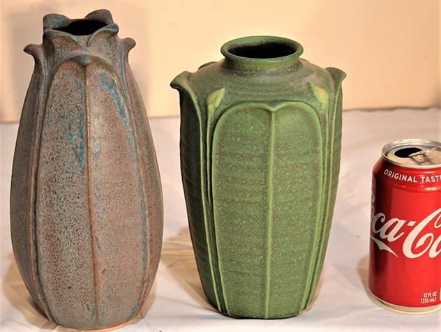 2 Large Grueby Style Vases (1 of 3)