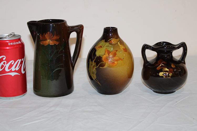 Signed La Moro Pitcher, Owens Utopian Vase, Rozane Vase Artist Signed (1 of 7)