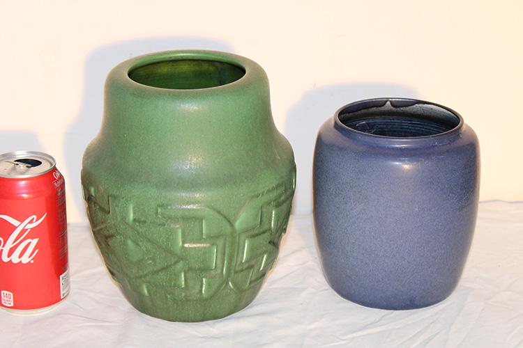 2 Large Signed Hampshire Pottery Vases (1 of 4)