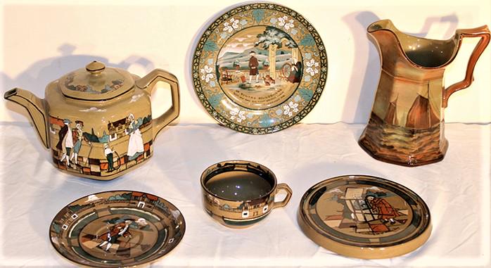 6 Pieces Of Nice Buffalo Pottery (1 of 4)