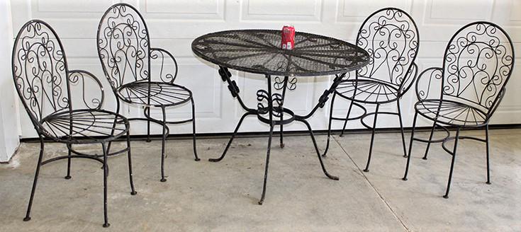 Nice 5 Piece Fancy Iron Garden Set (1 of 4)