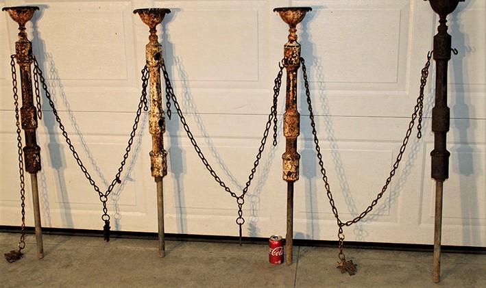 4 Antique Cast Iron Garden Dividers (1 of 4)