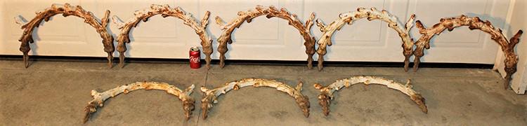 8 Fabulous Vintage Cast Iron Low Garden Fence (Tree Pattern) (1 of 4)