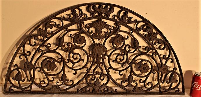 Heavy Fancy Cast Iron Grate (1 of 3)