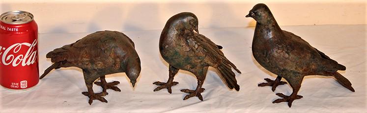 3 Iron Garden Pigeons (1 of 4)