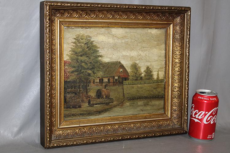 Nice 19Th C. Oil On Panel Signed (1 of 4)
