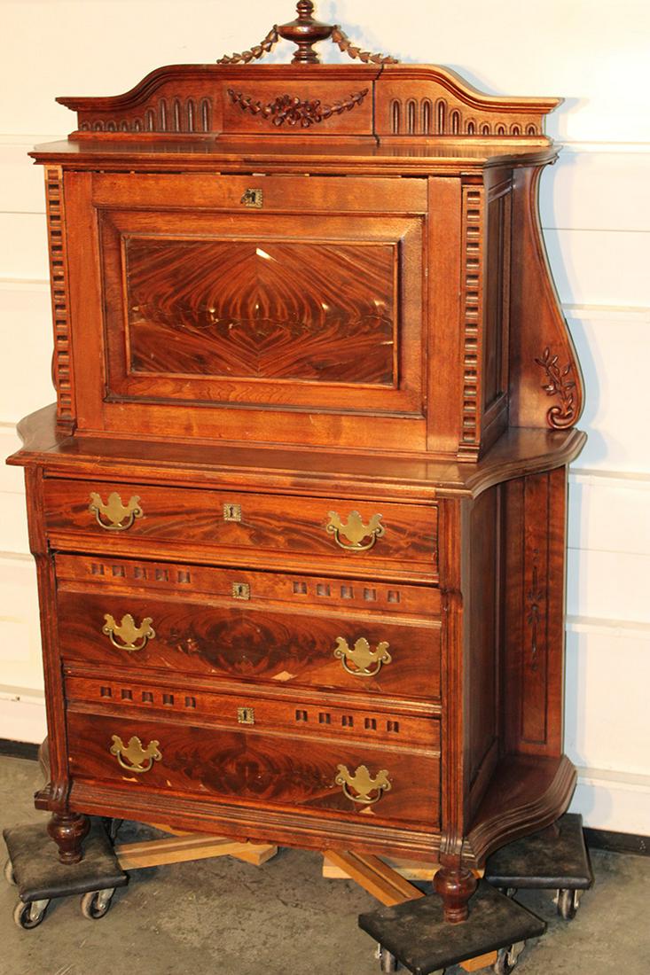 Victorian Drop Front Desk (1 of 4)