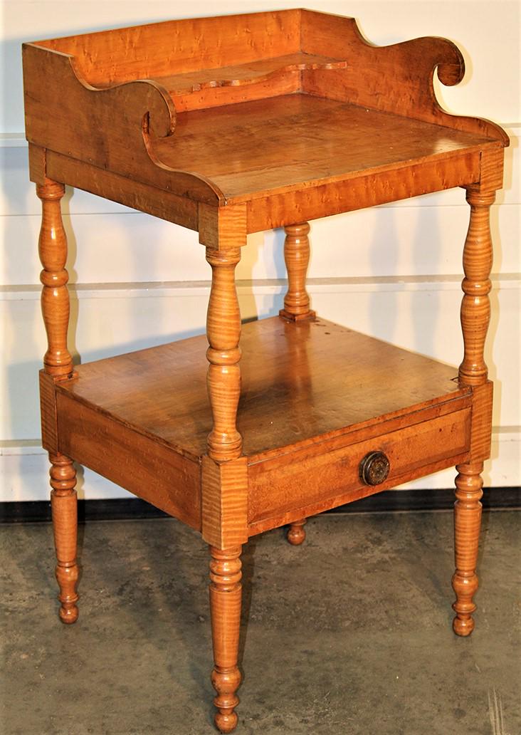 Fabulous Figured Maple Period Wash Stand (1 of 6)
