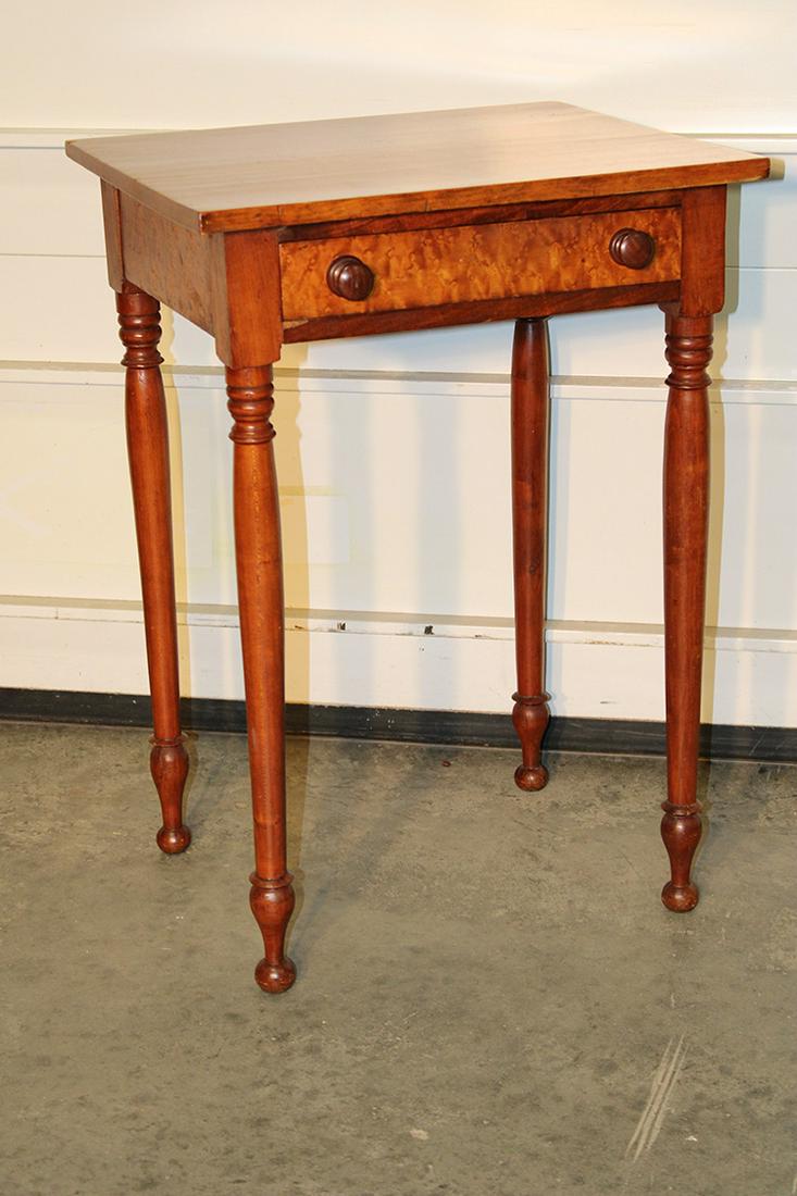 Period 1 Drawer Stand Cherry And Figured Maple (1 of 4)