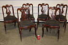 Super Set Of 6 Period Empire With Lyre Backs