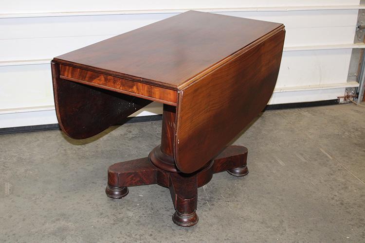 Period Empire Pedestal Base Drop Leaf Table (0165) on Sep 25, 2022 Ralph Fontaine Heritage