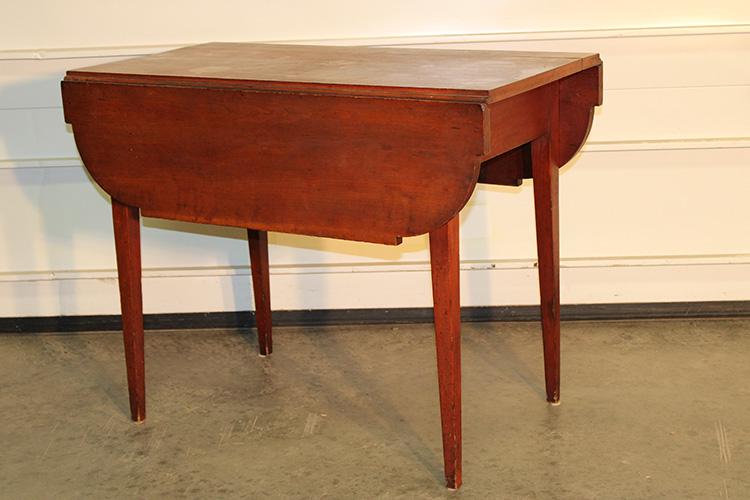Period Cherry Tapered Leg Drop Leaf Table (1 of 4)