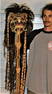 48" Antique Ceremonial Rangda Carved Wooden Mask